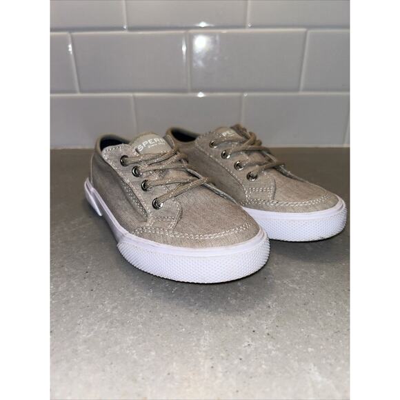 Sperry Top-Sider Little Kids Deckfin‎ Jr Sneakers Tan Size 11.5 M US EUC - Picture 1 of 8